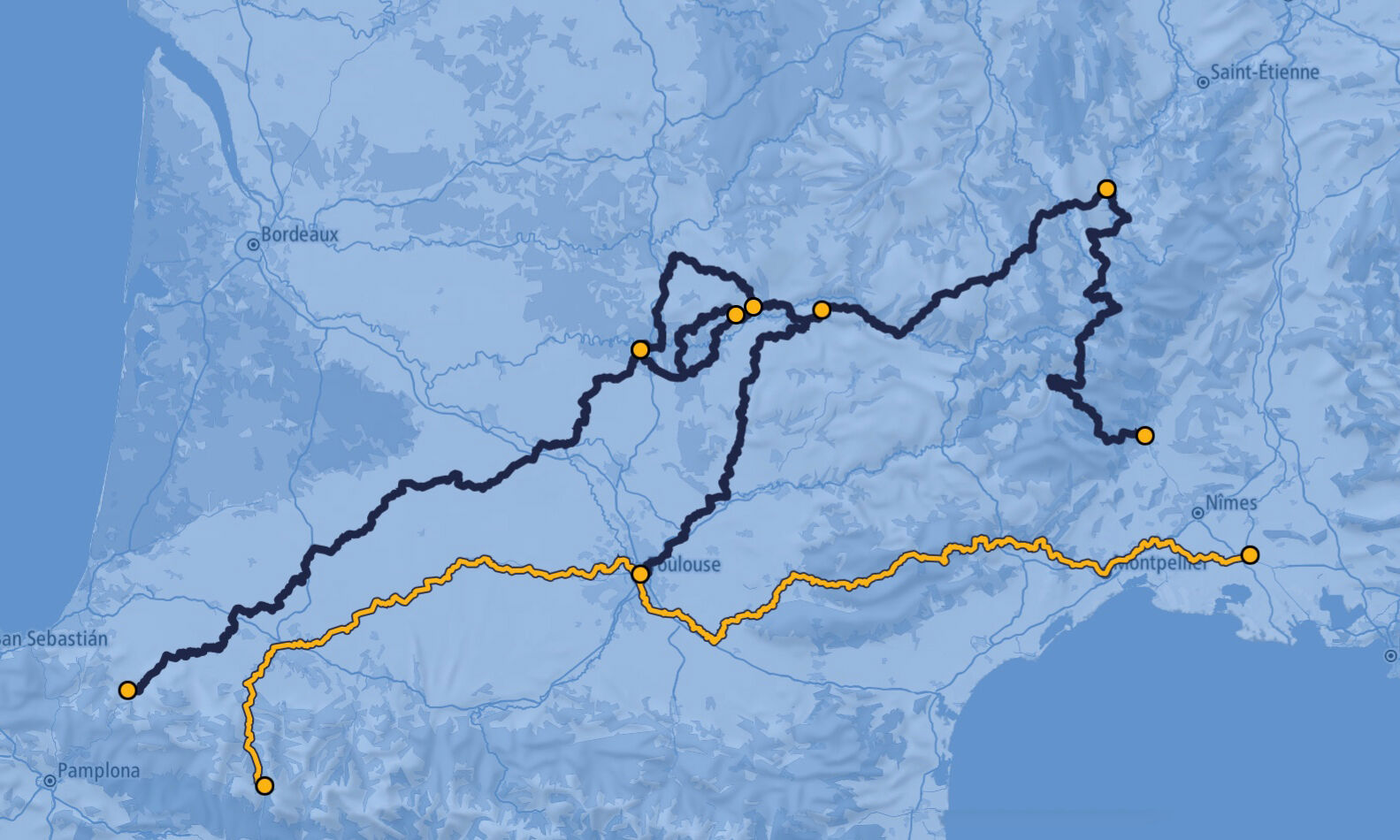 Carte Voie d'Arles / GR653®